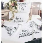 Tablecloth Cotton 85 x 85cm with Stamped Pattern Cross Stitch No. 2084-60906