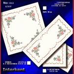 Embroidery Stamped Cloth Napkins ,4 pieces 50x50 cm - Cross-stitch Νο 13 Color 02