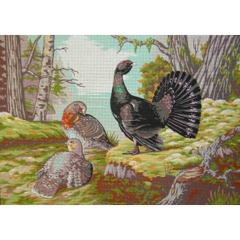 Embroidery Panel "Animals" size 60x80 cm 10.544 Gobelin-Diamant