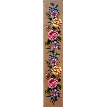 Embroidery Panel "Flowers" dimension 15 x 90 cm 45.251 Gobelin-Diamant