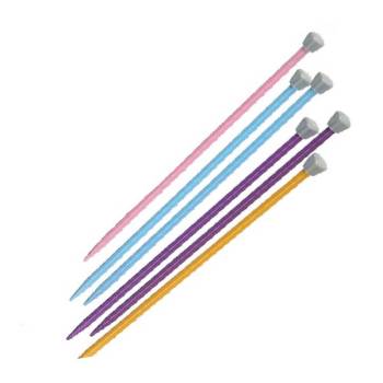 Colored Knitting Needles Length: 20cm - Children's