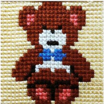 Gobelin L "Bear" Embroidery Kit Frame 20x20cm (06.34)