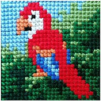 Gobelin L "Parrot" Embroidery Kit Frame 20x20cm (06.28)